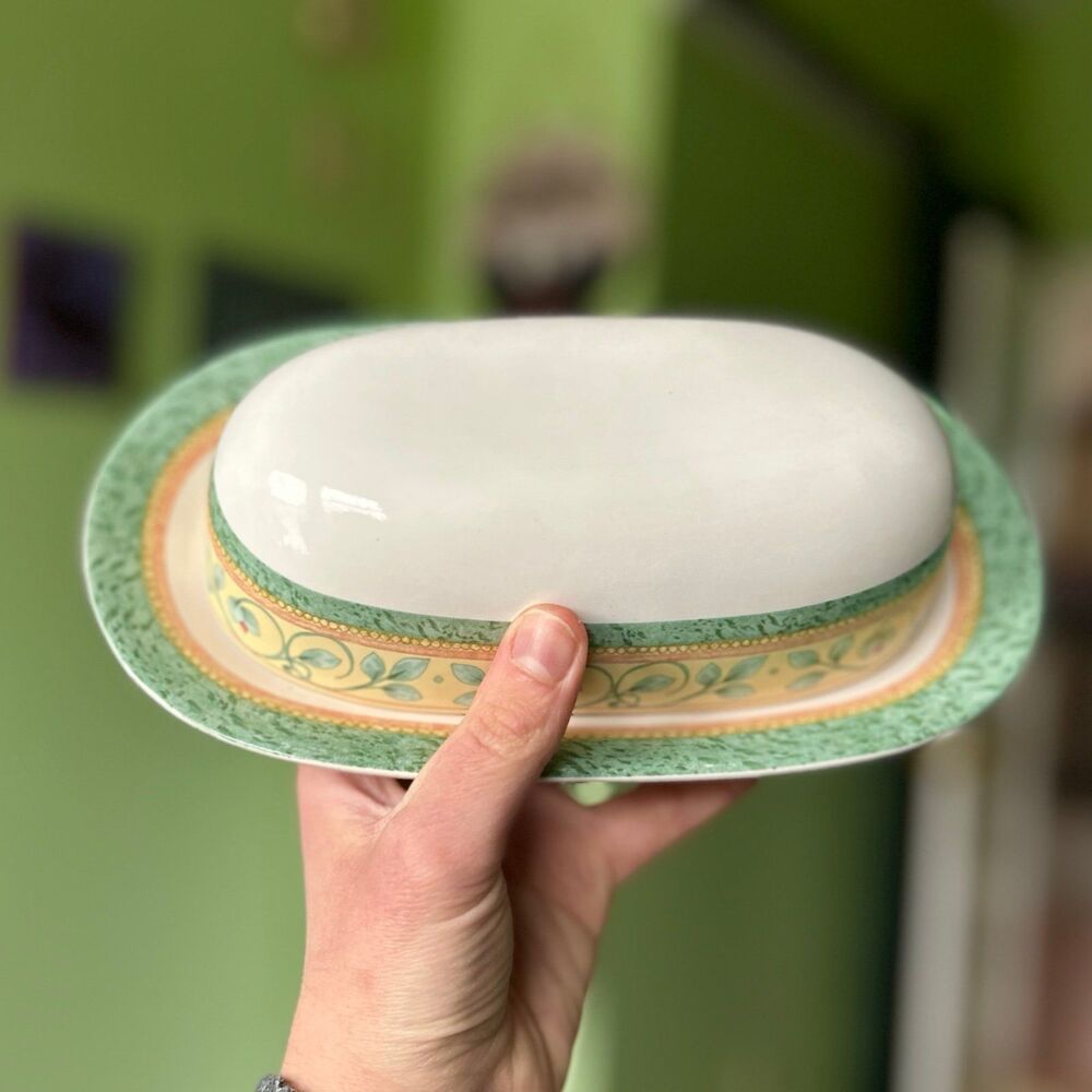 VTG French Quarter Dainty Ceramic Pfaltzgraff Kitchen Butter Dish With Lid - Picture 3 of 11